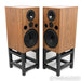Spendor Classic 100 Bookshelf Speakers; Walnut Pair w/ HiFi Racks Stands