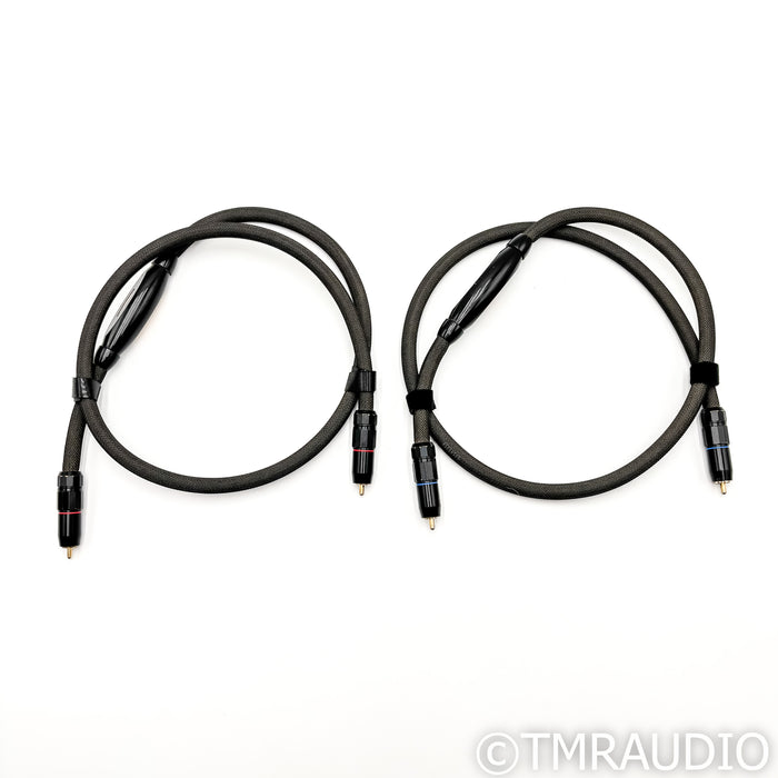 Transparent Audio MusicLink Ultra RCA Cables; 1m Pair Interconnects; MM2