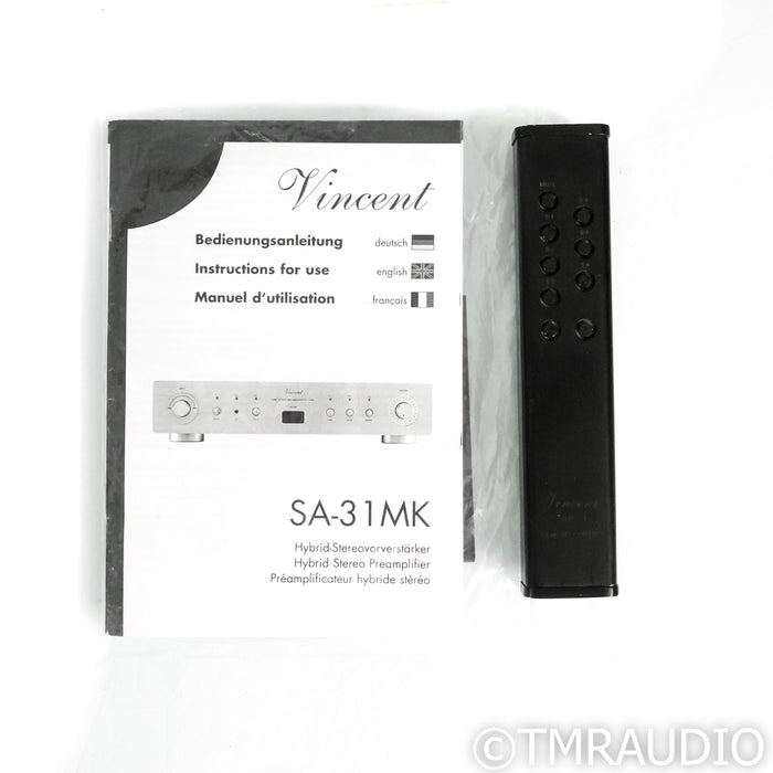 Vincent Audio SA-31MK Stereo Tube Hybrid Preamplifier
