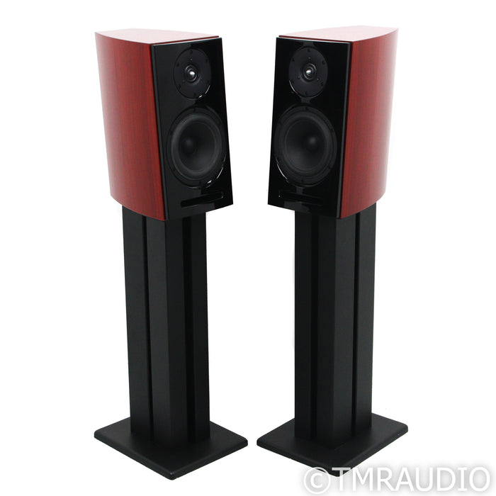 Aerial Acoustics Model 5T Bookshelf Speakers; Cherry Pair w/ Stands