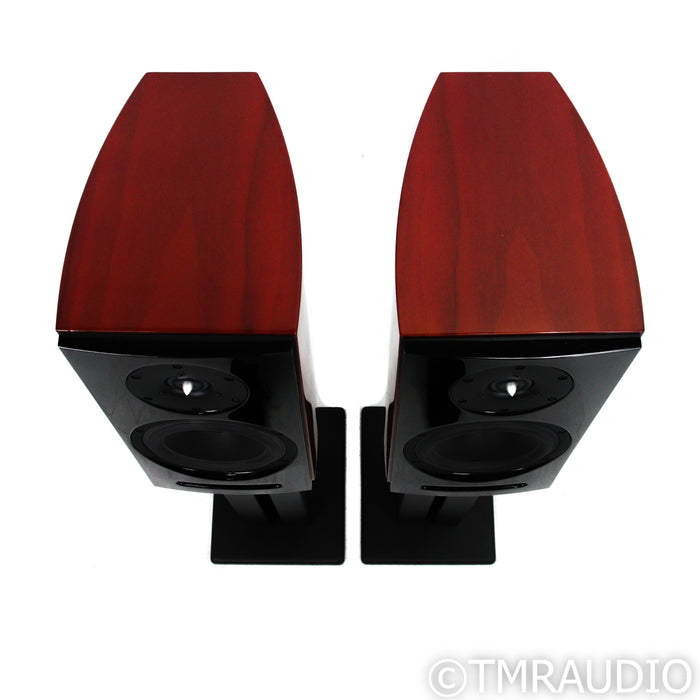 Aerial Acoustics Model 5T Bookshelf Speakers; Cherry Pair w/ Stands