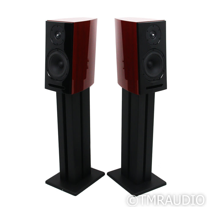 Aerial Acoustics Model 5T Bookshelf Speakers; Cherry Pair w/ Stands