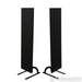 Magnepan LRS+ Planar Magnetic Floorstanding Speakers; Black Pair; Maggie Stands