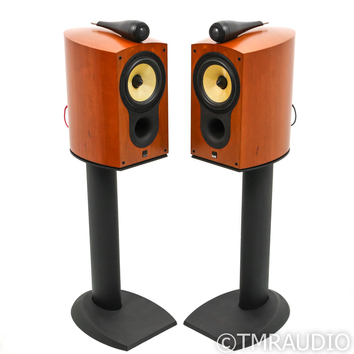 Bowers & Wilkins 805S Bookshelf Speakers; Cherry Pair with Stands