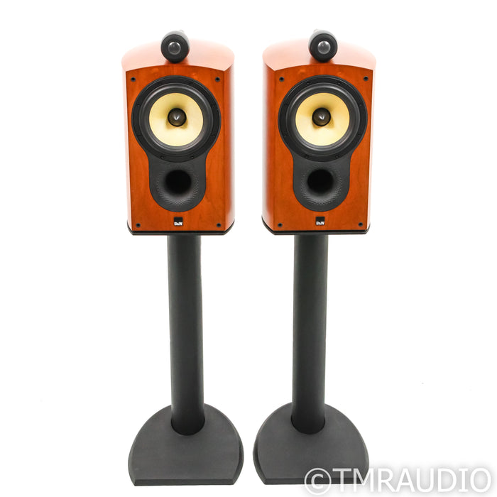 Bowers & Wilkins 805S Bookshelf Speakers; Cherry Pair with Stands