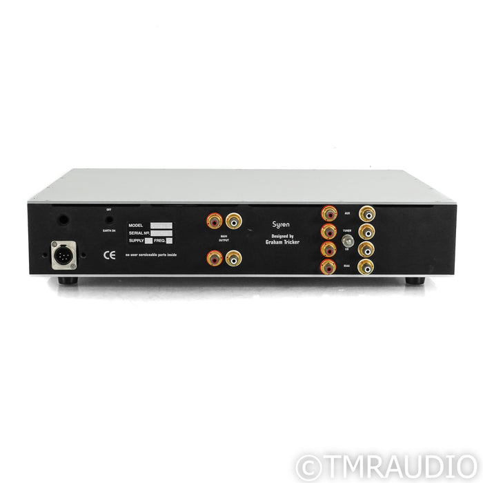 Tron Syren Stereo Tube Preamplifier; w/ PSU; Silver Wiring