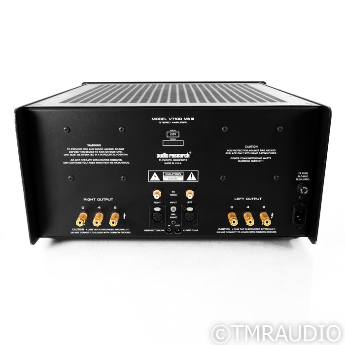 Audio Research VT100 MKIII Stereo Tube Power Amplifier