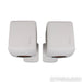 KEF LS50 Meta Bookshelf Speakers; White Pair w/ Stands; Gaia III