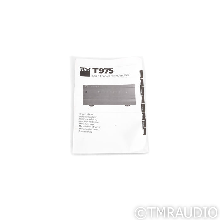 NAD Electronics T 975 7-Channel Power Amplifier