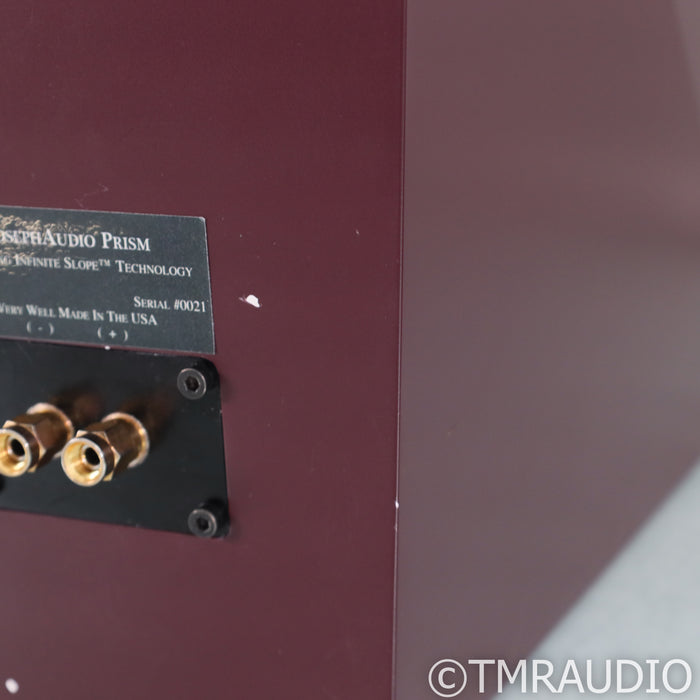 Joseph Audio Prism Bookshelf Speakers; Burgundy Pair