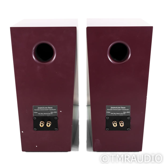 Joseph Audio Prism Bookshelf Speakers; Burgundy Pair