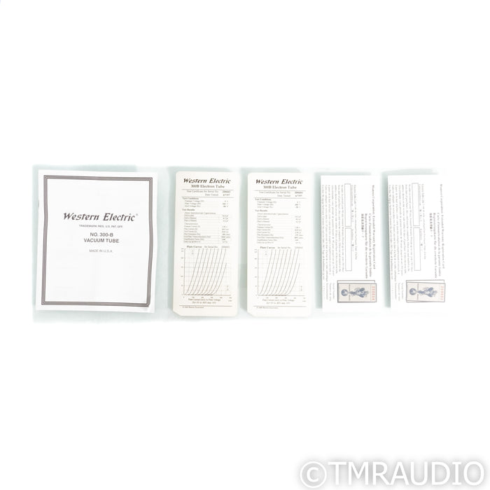Western Electric 300B Tubes; Pair (Low Hours)