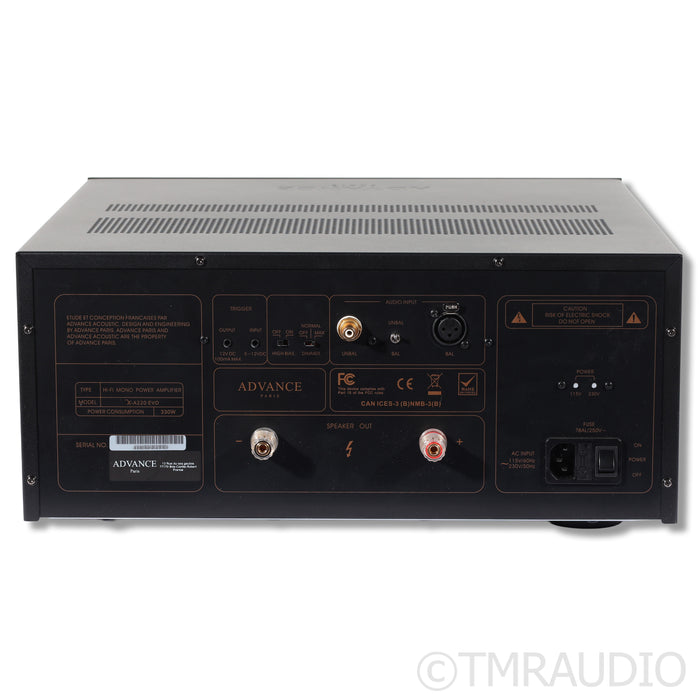 Advance Paris X-A220 EVO MonoBlock Power Amplifier; Single