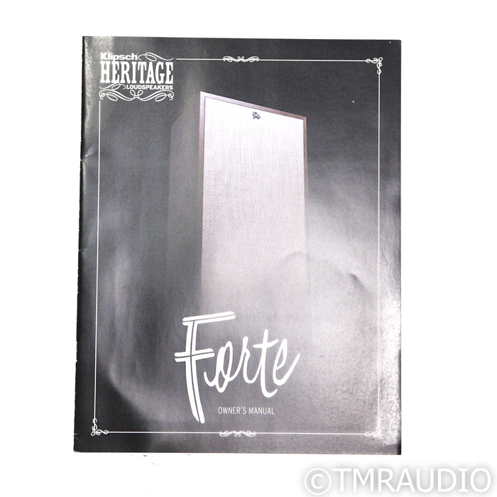 Klipsch Forte IV Floorstanding Speakers; Distressed Oak Pair