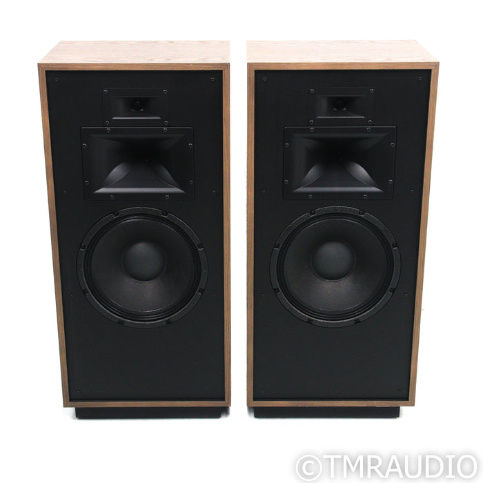 Klipsch Forte IV Floorstanding Speakers; Distressed Oak Pair