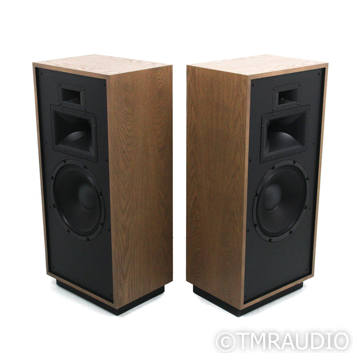 Klipsch Forte IV Floorstanding Speakers; Distressed Oak Pair