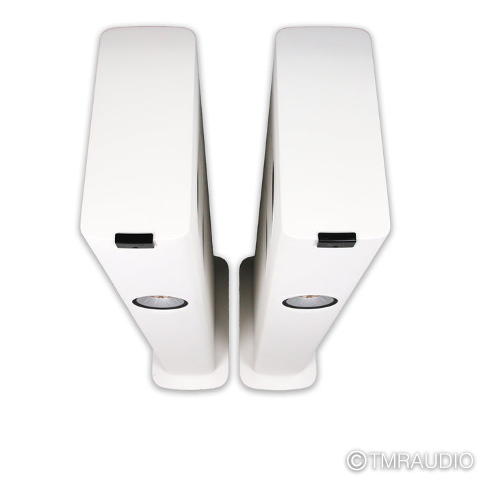 KEF LS60 Wireless Active Floorstanding Speakers; Mineral White Pair