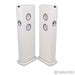 KEF LS60 Wireless Active Floorstanding Speakers; Mineral White Pair