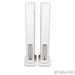 KEF LS60 Wireless Active Floorstanding Speakers; Mineral White Pair