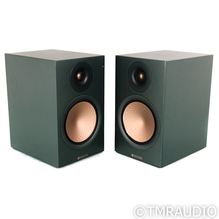 Monitor Audio Silver 100 7G Bookshelf Speakers; 50th Anniv. Heritage Green Pair