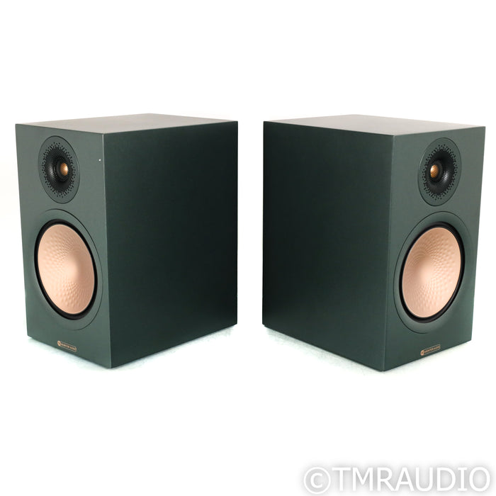 Monitor Audio Silver 100 7G Bookshelf Speakers; 50th Anniv. Heritage Green Pair