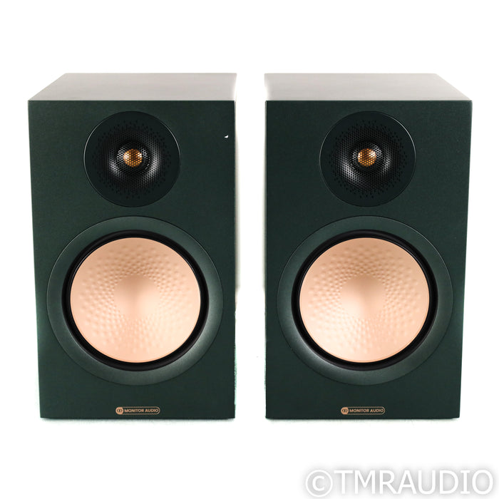Monitor Audio Silver 100 7G Bookshelf Speakers; 50th Anniv. Heritage Green Pair