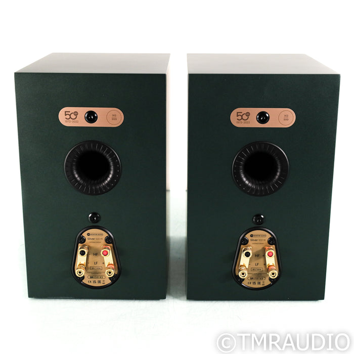 Monitor Audio Silver 100 7G Bookshelf Speakers; 50th Anniv. Heritage Green Pair