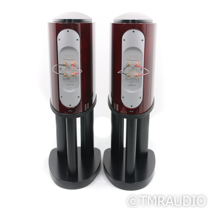 TAD Reference CR-1 Bookshelf Speakers; Rosewood Pair with Stands