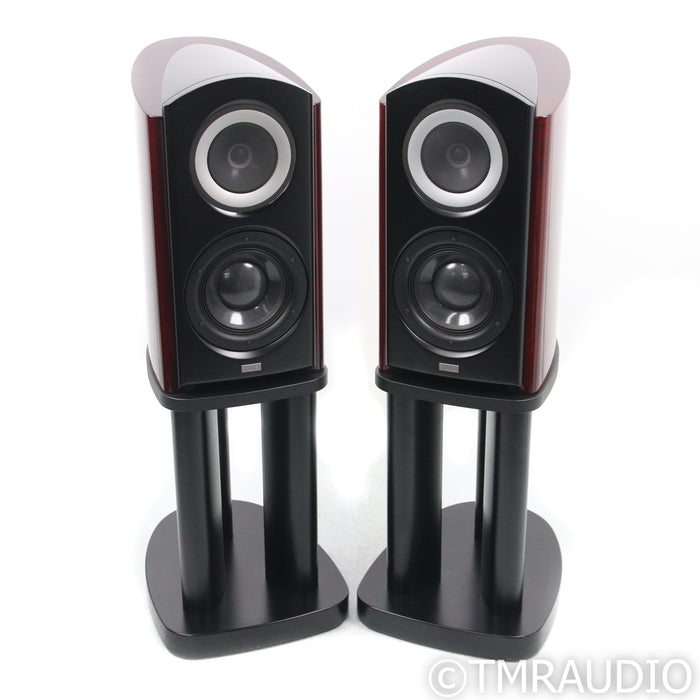 TAD Reference CR-1 Bookshelf Speakers; Rosewood Pair with Stands