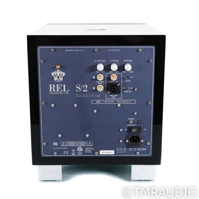 REL Acoustics S/2 10" Wireless Powered Subwoofer; Piano Black