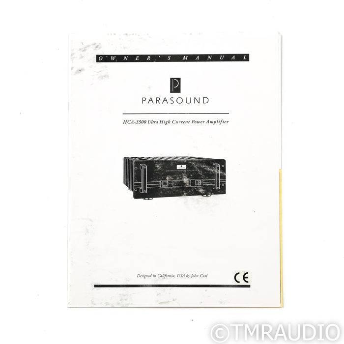 Parasound HCA-3500 Stereo Power Amplifier