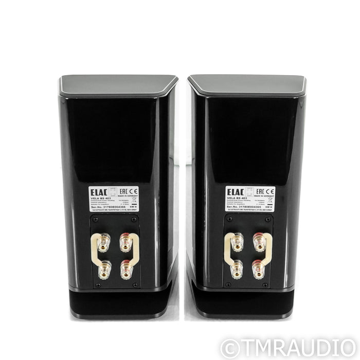ELAC Vela BS 403 Bookshelf Speakers; Gloss Black Pair