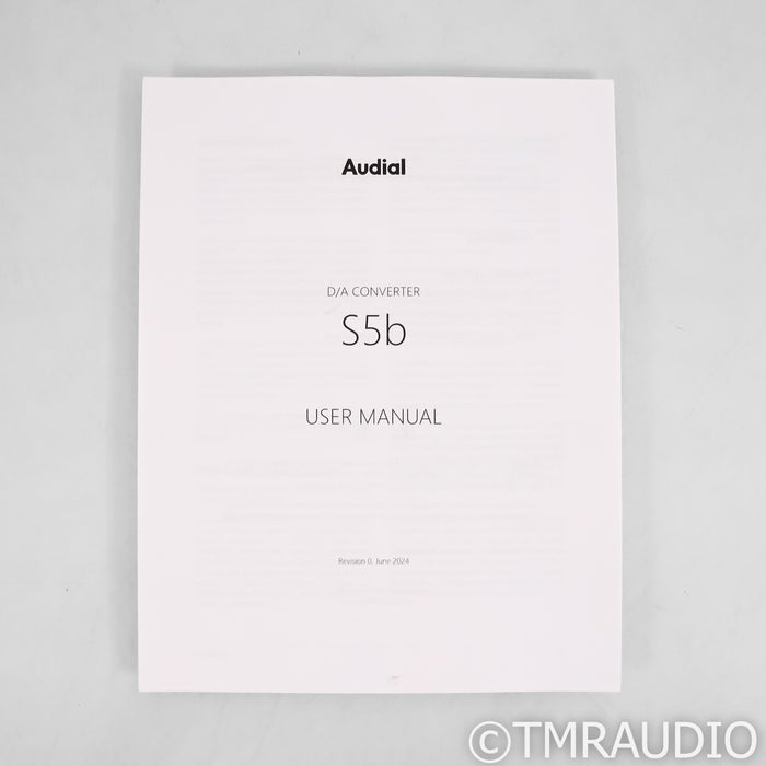 Audial S5b DAC; D/A Converter; Transferrable Warranty