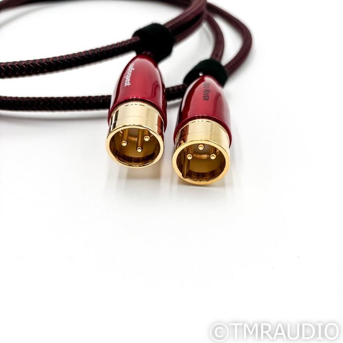 AudioQuest Red River XLR Cables; 1m Pair Balanced Interconnects