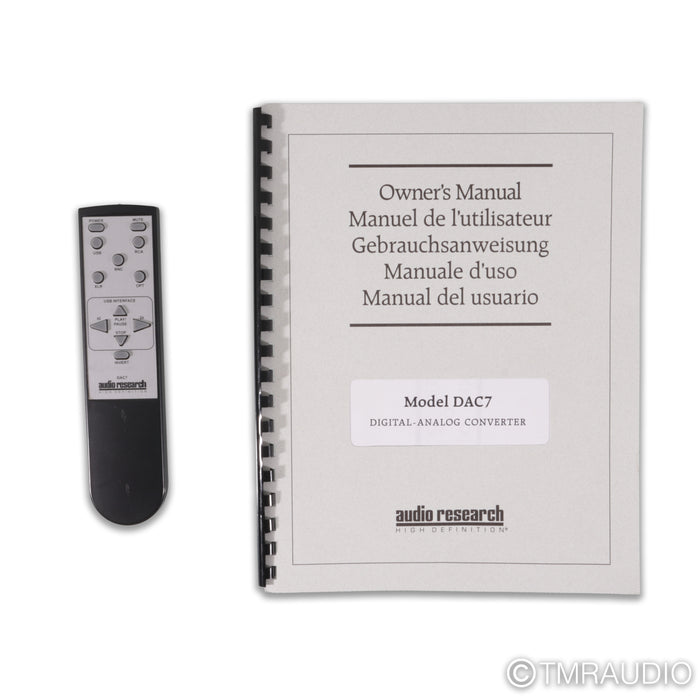 Audio Research DAC7 DAC; D/A Converter
