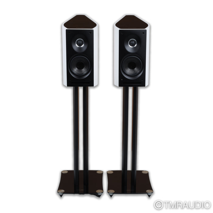 Sonus Faber Venere 1.5 Bookshelf Speakers; White Pair w/ Stands