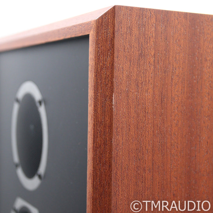 KLH Model Five Bookshelf Speakers; Mahogany Pair with Stands