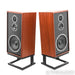 KLH Model Five Bookshelf Speakers; Mahogany Pair with Stands