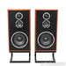 KLH Model Five Bookshelf Speakers; Mahogany Pair with Stands