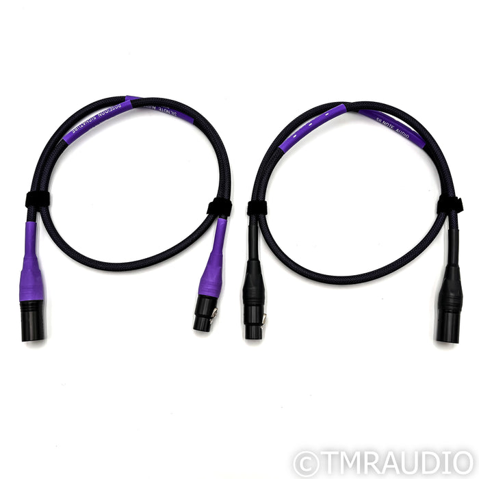 Silnote Audio Poseidon Signature XLR Cables; 1m Pair Balanced Interconnects
