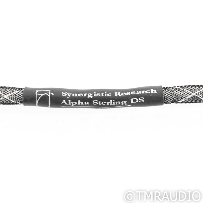 Synergistic Research Alpha Sterling DS RCA Cables; 1m Pair Interconnects