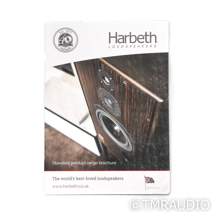 Harbeth 30.2 40th Anniv. Bookshelf Speakers; Eucalyptus Pair w/ Skylan Stands