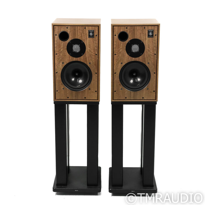 Harbeth 30.2 40th Anniv. Bookshelf Speakers; Eucalyptus Pair w/ Skylan Stands