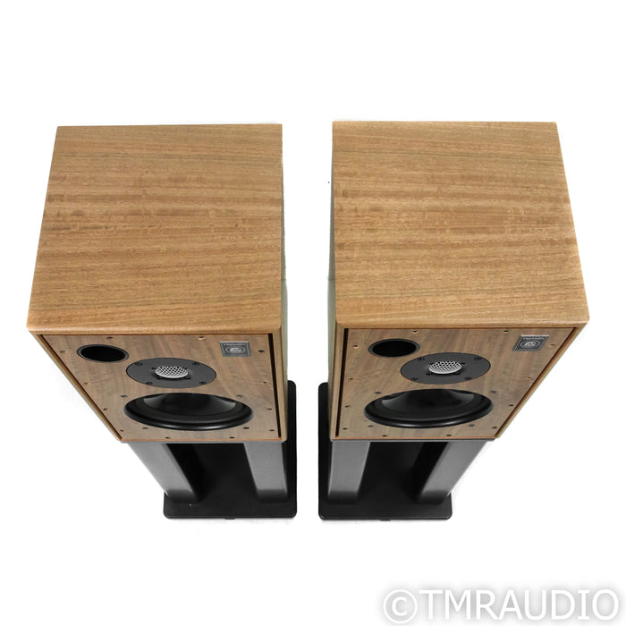Harbeth 30.2 40th Anniv. Bookshelf Speakers; Eucalyptus Pair w/ Skylan Stands