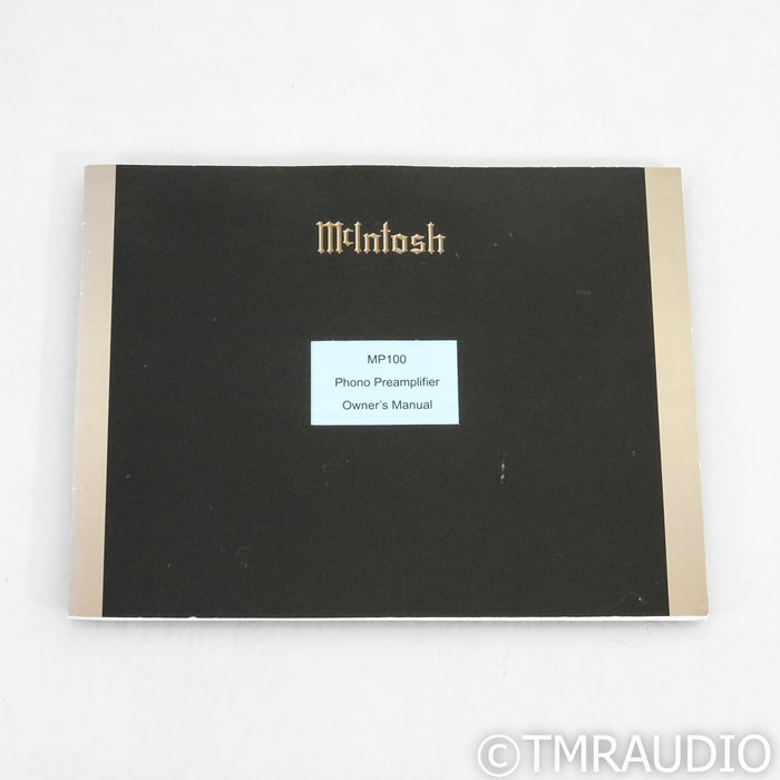 McIntosh MP100 Phono Preamplifier; MM / MC Phono