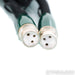 AudioQuest Earth XLR Cables; 1m Pair Balanced Interconnects; 72v DBS