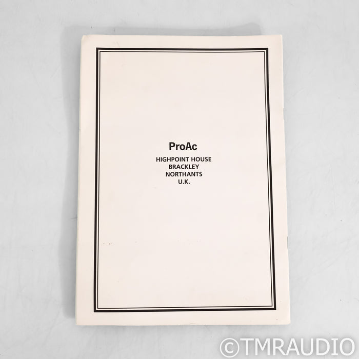 ProAc Response One SC Bookshelf Speakers; Pair
