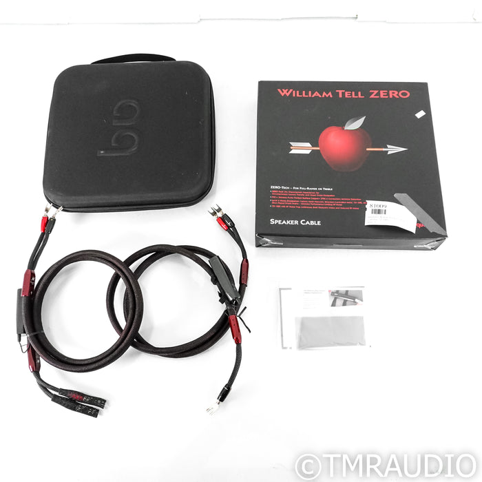 AudioQuest William Tell Zero Speaker Cables; 6ft Pair; 72v DBS