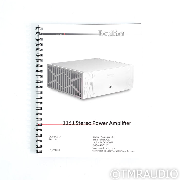 Boulder 1161 Stereo Power Amplifier