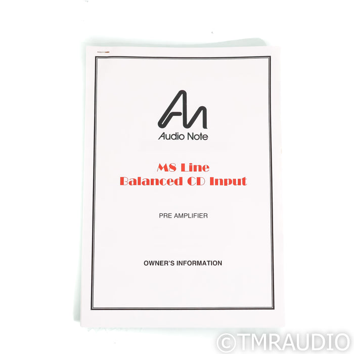 Audio Note M8 Stereo Tube Preamplifier